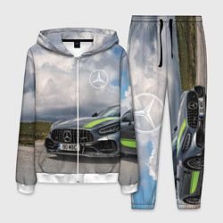 Костюм мужской Mercedes V8 Biturbo Racing Team AMG, цвет: 3D-белый