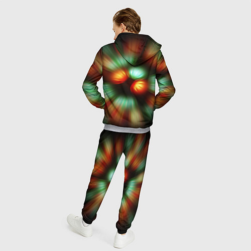 Мужской костюм Вспышка света в виде ярких линий / 3D-Меланж – фото 4