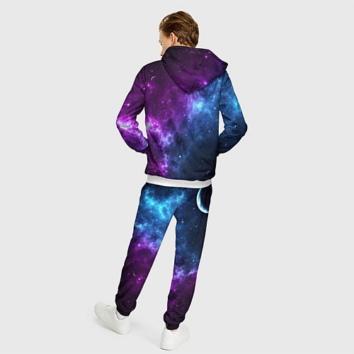 Мужской костюм NEON GALAXY НЕОНОВЫЙ КОСМОС / 3D-Белый – фото 4