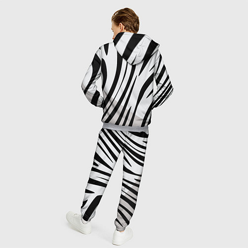 Мужской костюм Забавный Белый тигр / 3D-Меланж – фото 4