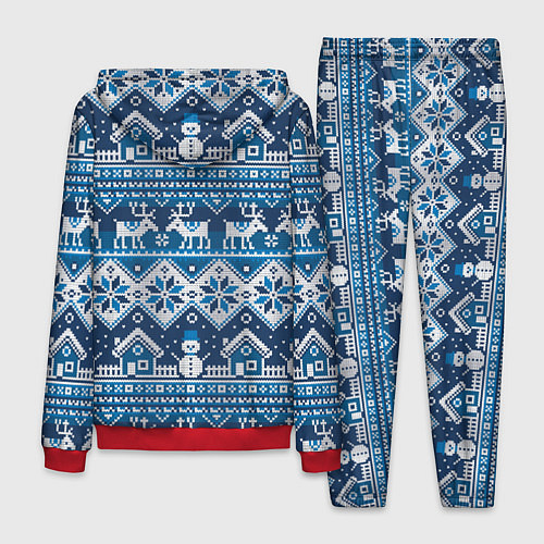 Мужской костюм Christmas Pattern / 3D-Красный – фото 2