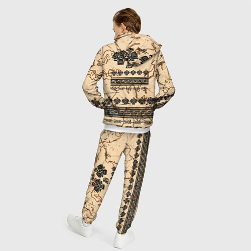 Мужской костюм AztecsАцтеки / 3D-Белый – фото 4