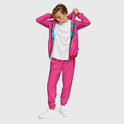 Костюм мужской Mr Beast Gaming Full Print Pink edition, цвет: 3D-красный — фото 2
