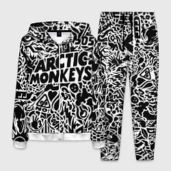 Костюм мужской Arctic monkeys Pattern, цвет: 3D-белый