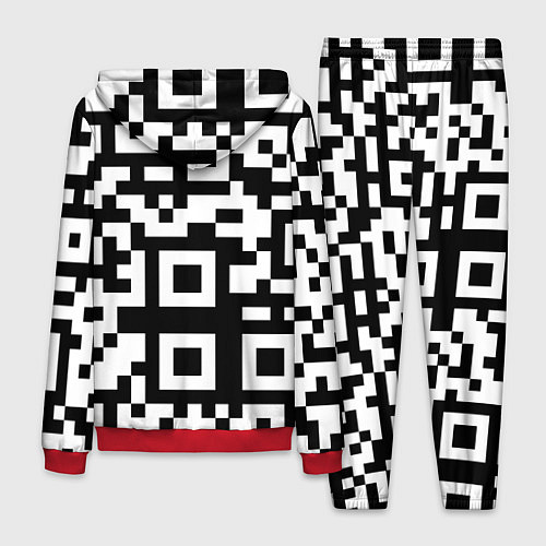 Мужской костюм Qr codeкуаркод / 3D-Красный – фото 2