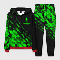 Костюм мужской Monster Energy Текстура, цвет: 3D-красный