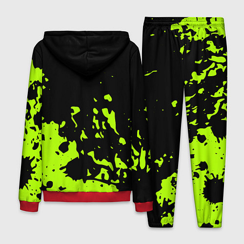 Мужской костюм Monster Energy green / 3D-Красный – фото 2