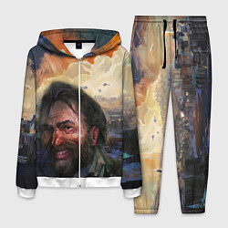 Костюм мужской Disco Elysium Harrier Du Bois, цвет: 3D-белый