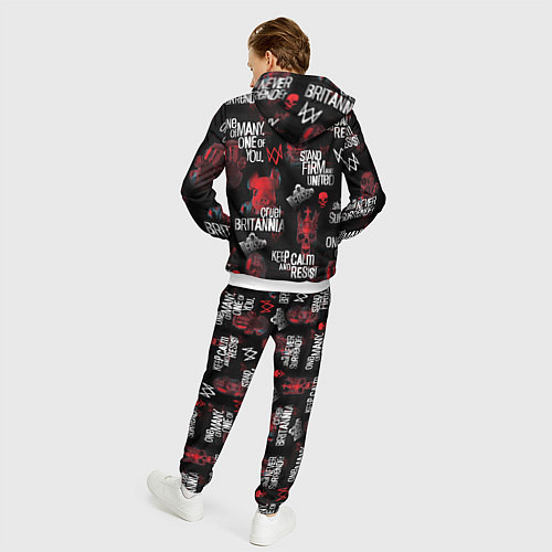 Мужской костюм WATCH DOGS LEGION REVOLUTION PATTERN / 3D-Белый – фото 4