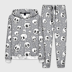 Костюм мужской Skulls & bones, цвет: 3D-белый