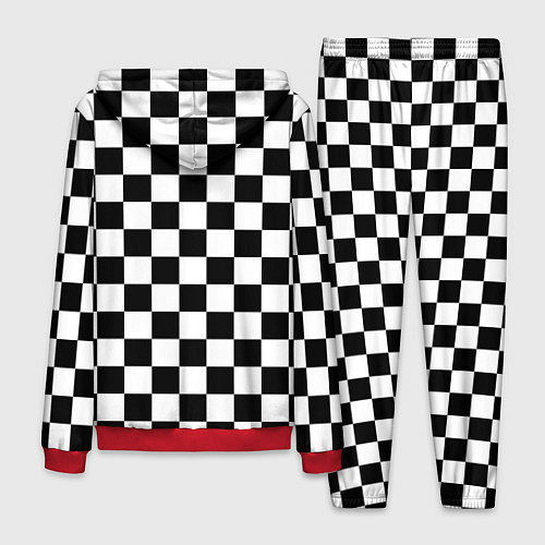 Мужской костюм Chess Squares Cubes / 3D-Красный – фото 2