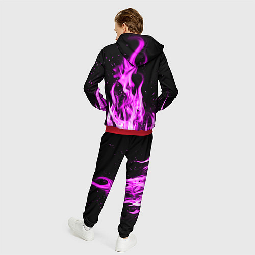 Мужской костюм ОГОНЬ НЕОНОВЫЙ ПЛАМЯ / 3D-Красный – фото 4
