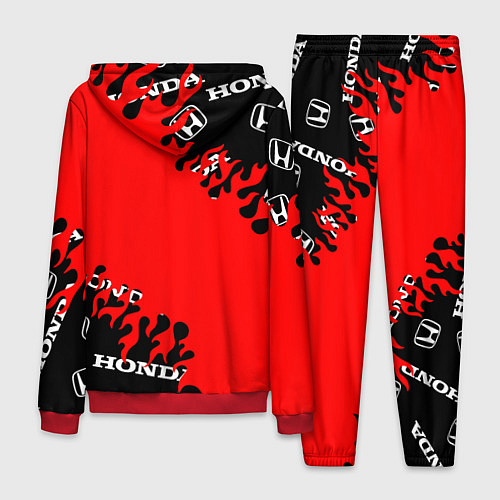 Мужской костюм Honda нарисованный огонь / 3D-Красный – фото 2