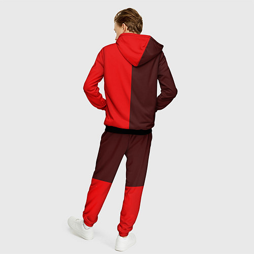 Мужской костюм THE WITCHER Графика По вертикали / 3D-Черный – фото 4