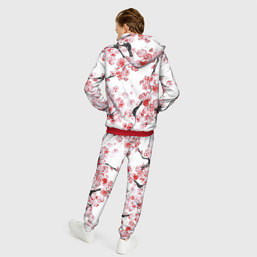 Мужской костюм Ранняя сакура / 3D-Красный – фото 4