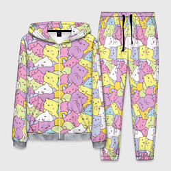 Костюм мужской Cute pattern of seals, цвет: 3D-меланж
