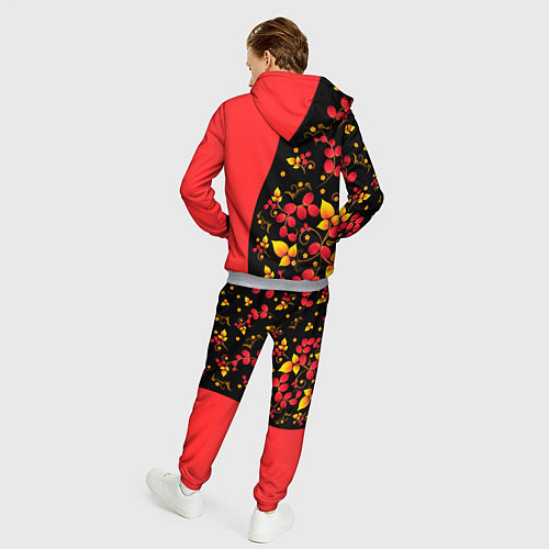 Мужской костюм Хохлома Русская роспись / 3D-Меланж – фото 4