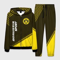 Костюм мужской БОРУССИЯ Borussia Sport Краска, цвет: 3D-черный