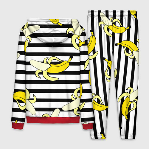 Мужской костюм Banana pattern Summer / 3D-Красный – фото 2