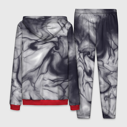 Мужской костюм Бело-черный тай-дай / 3D-Красный – фото 2