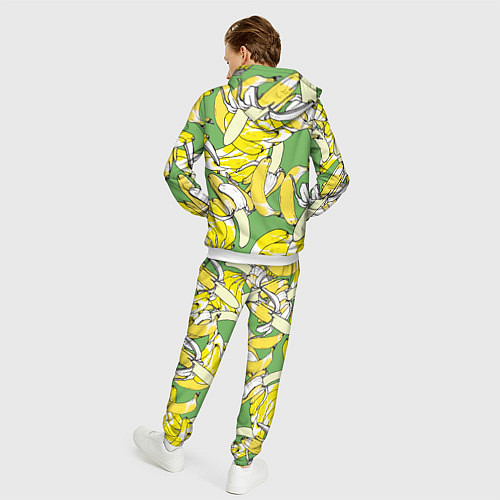 Мужской костюм Banana pattern Summer Food / 3D-Белый – фото 4