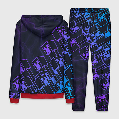 Мужской костюм Minecraft CREEPER NEON / 3D-Красный – фото 2