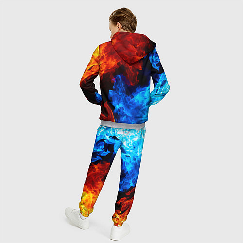 Мужской костюм Огонь - Вода Инь - Янь / 3D-Меланж – фото 4