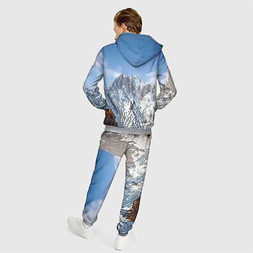 Мужской костюм Minecraft Mountains Video game / 3D-Меланж – фото 4