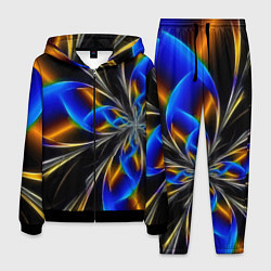 Костюм мужской Neon vanguard pattern Fashion 2023, цвет: 3D-черный