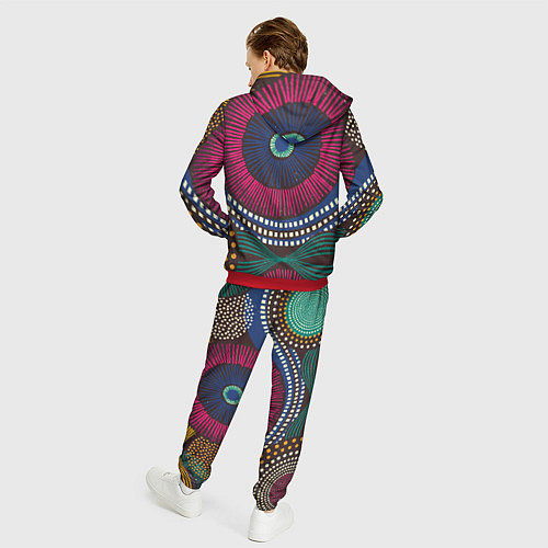 Мужской костюм Африка Орнамент / 3D-Красный – фото 4