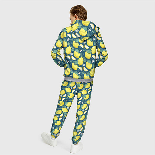 Мужской костюм Cute lemon pattern / 3D-Меланж – фото 4