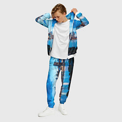 Костюм мужской Закат в мегаполисе, цвет: 3D-белый — фото 2