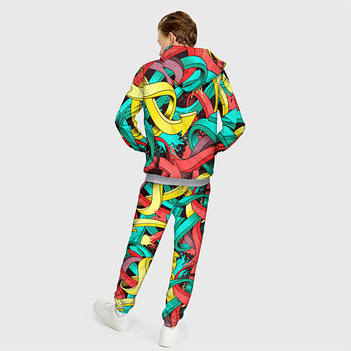 Мужской костюм ПЕРЕПЛЕТАЮЩИЕСЯ СТРЕЛКИ / 3D-Меланж – фото 4