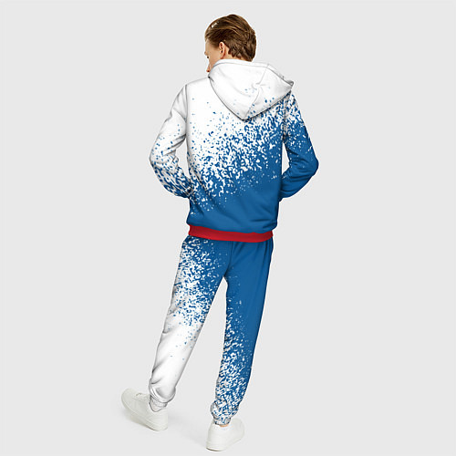 Мужской костюм Psg синие брызги / 3D-Красный – фото 4
