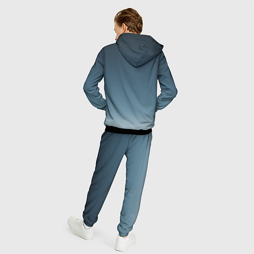 Мужской костюм GRADIENT shades of blue / 3D-Черный – фото 4