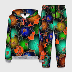 Костюм мужской Vanguard floral pattern Summer night Fashion trend, цвет: 3D-меланж
