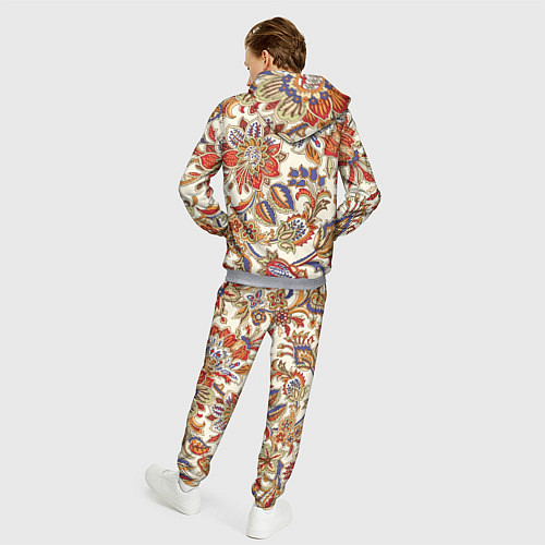 Мужской костюм Цветочный винтажный орнамент / 3D-Меланж – фото 4