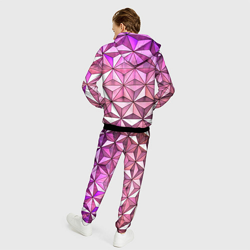 Мужской костюм Треугольная стена / 3D-Черный – фото 4