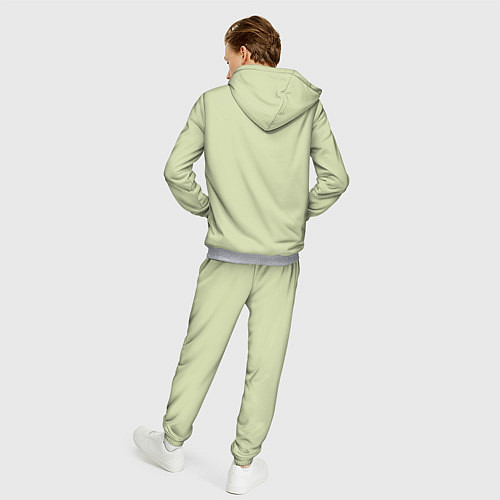 Мужской костюм Крокодил на фоне салатного цвета crocodile / 3D-Меланж – фото 4