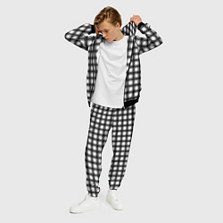 Костюм мужской Black and white trendy checkered pattern, цвет: 3D-черный — фото 2