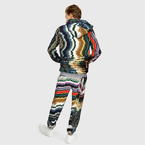 Мужской костюм Glitch pattern - fashion trend / 3D-Меланж – фото 4