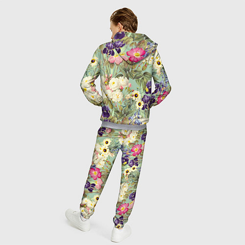 Мужской костюм Красочные Цветы Лета / 3D-Меланж – фото 4
