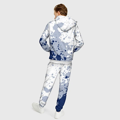 Мужской костюм Tottenham hotspur Брызги красок / 3D-Белый – фото 4
