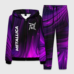 Мужской костюм Metallica violet plasma