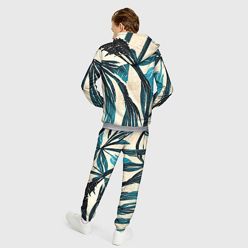Мужской костюм Винтажные пальмы / 3D-Меланж – фото 4