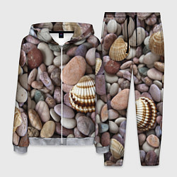 Мужской костюм Морские камни и ракушки