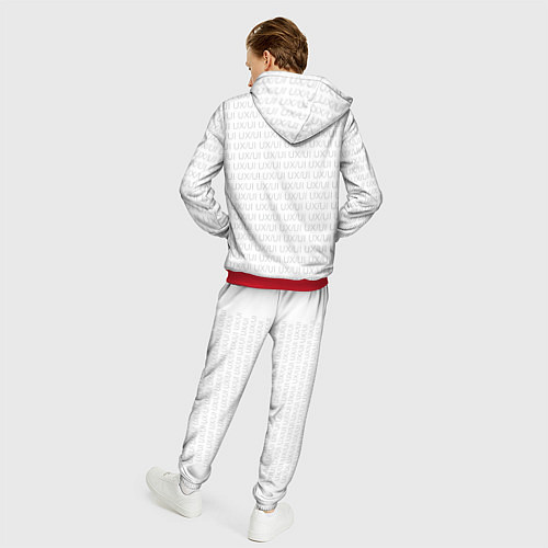 Мужской костюм UXUI white / 3D-Красный – фото 4