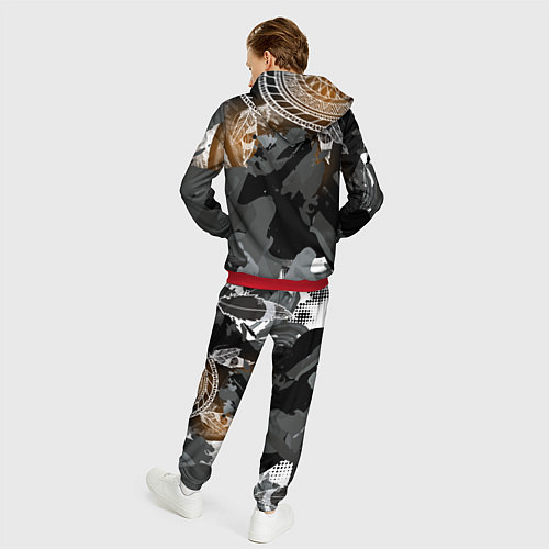 Мужской костюм В стиле бохо / 3D-Красный – фото 4