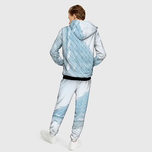 Мужской костюм Абстрактный стеклянный мир / 3D-Черный – фото 4