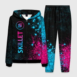 Костюм мужской Skillet - neon gradient: по-вертикали, цвет: 3D-черный